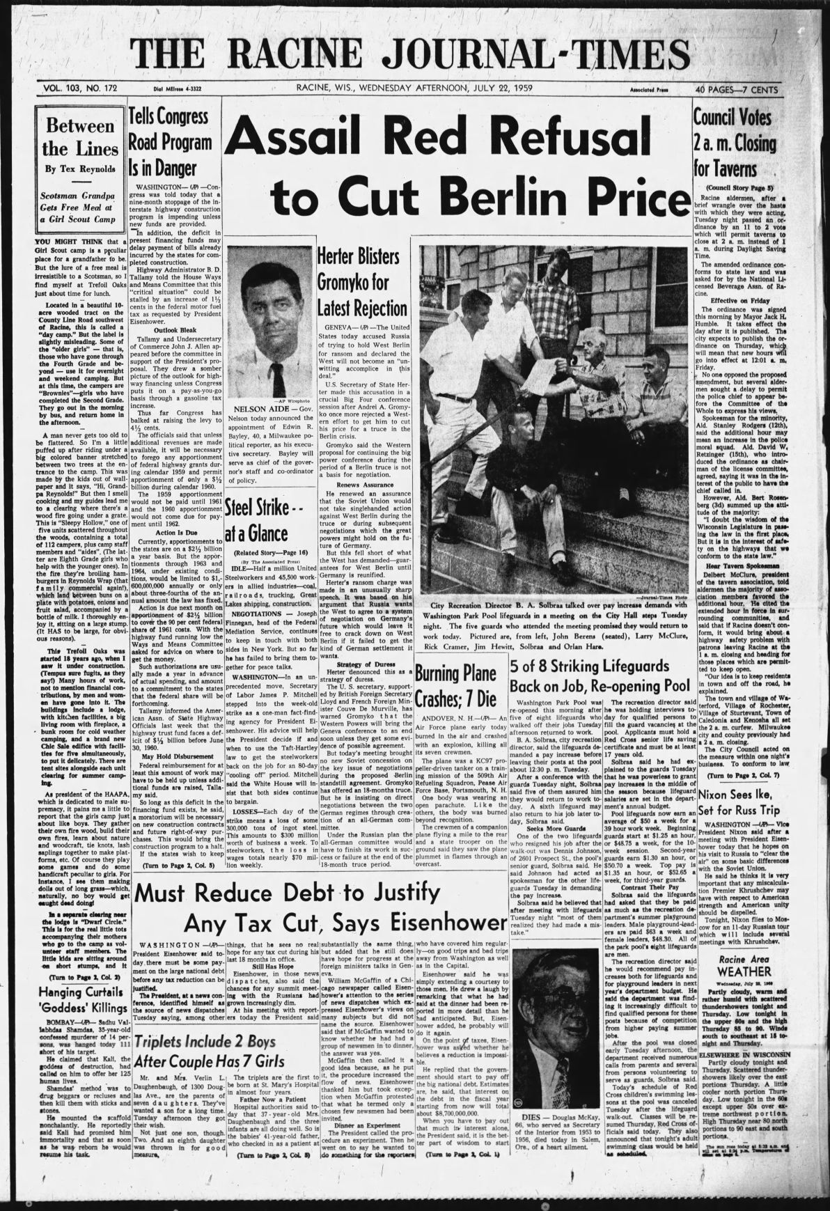 Wednesday, July 22, 1959